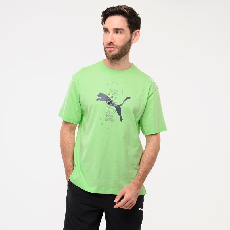 T-Shirt Herren Baumwolle - grün