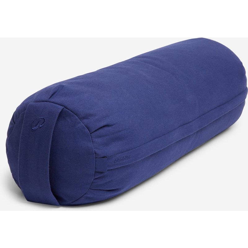 Yoga-Bolster rund Dinkelfüllung - dunkelblau