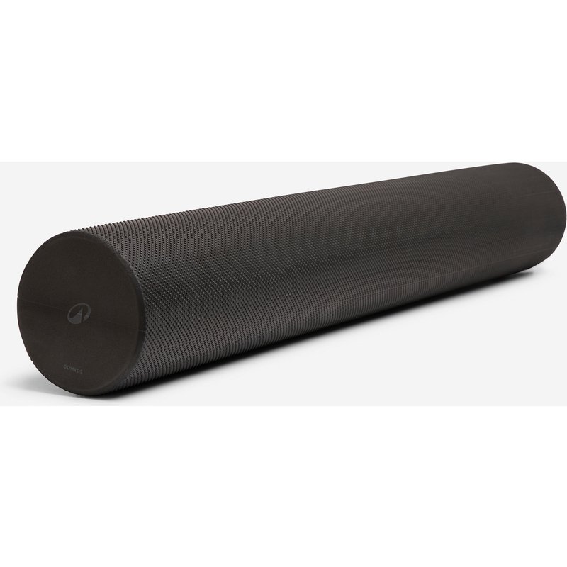 Pilatesrolle Schaumstoff Länge 90 cm Durchmesser 15 cm - Foam Roller schwarz