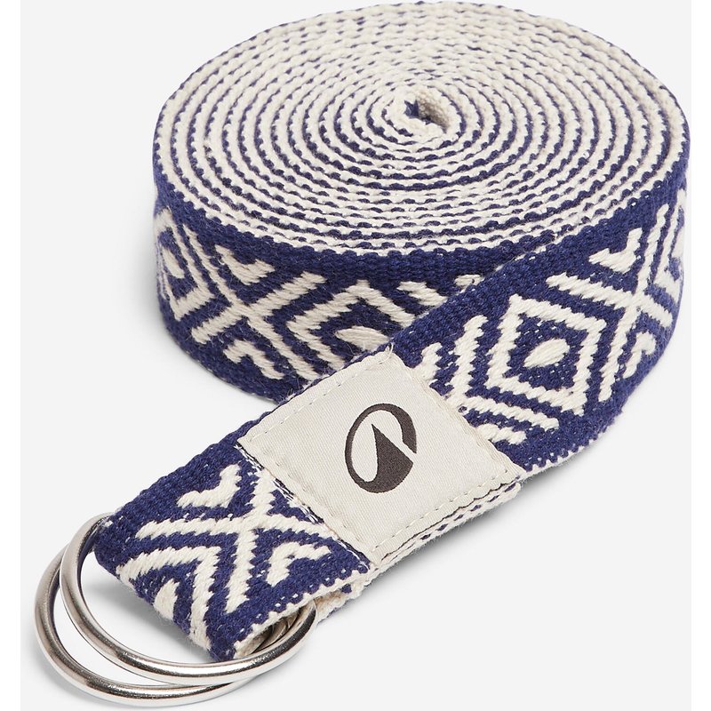 Yogagurt 3 m - blau/natur bedruckt
