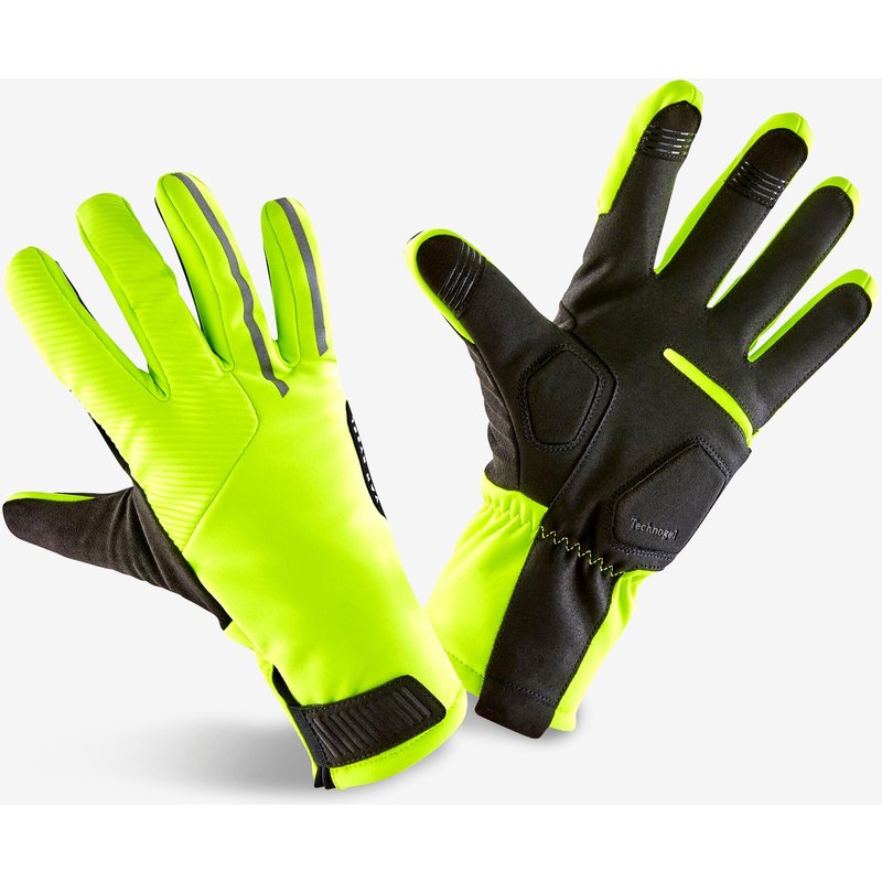 Fahrrad Handschuhe Winter 900 neongelb
