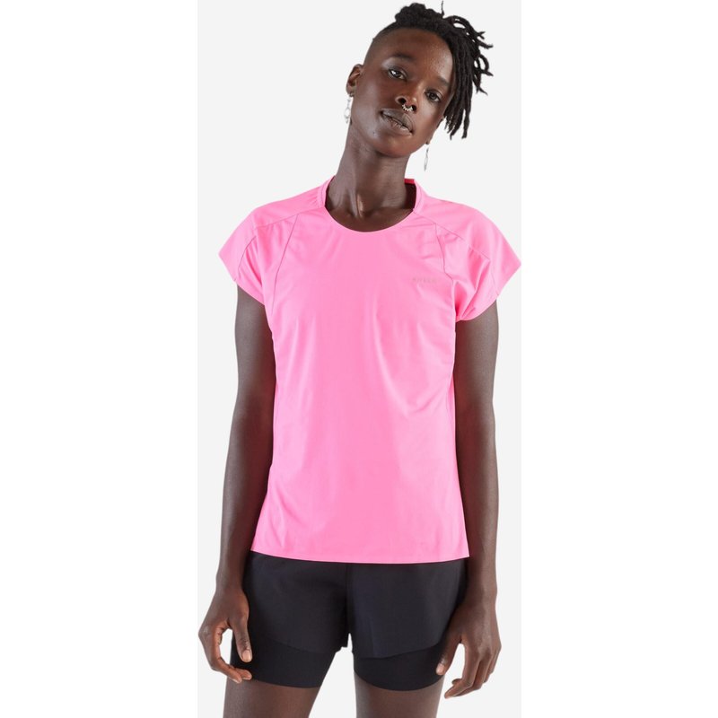 Laufshirt kurzarm Damen leicht - Light 900 rosa