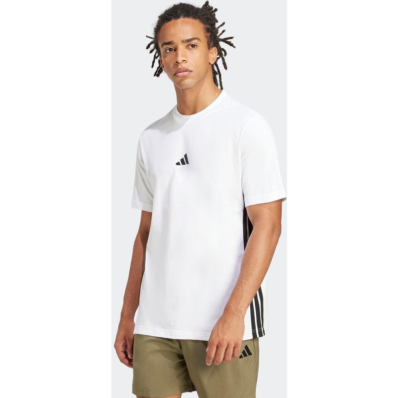 T-Shirt Herren Fitness - weiß