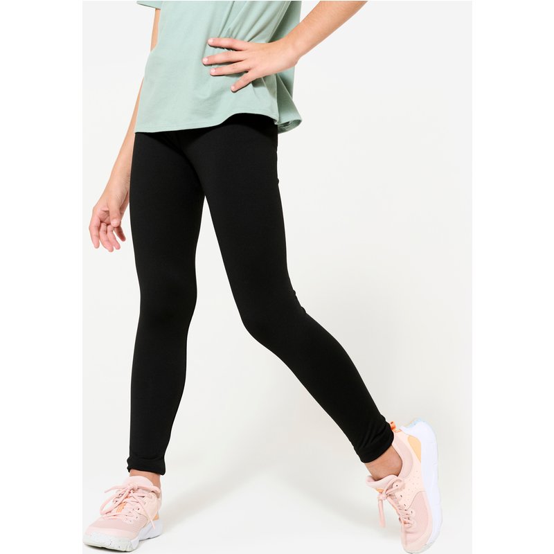 Leggings Kinder warm atmungsaktiv - schwarz