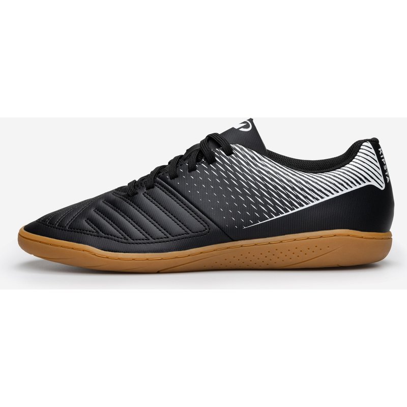 Damen/Herren Hallenschuhe Fußball / Futsal Schuhe - Futsal 100 schwarz/karamell