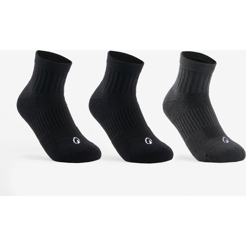 Kinder Tennissocken 3er Pack - RS500 schwarz/grau