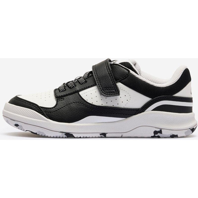 Fitnessschuhe Sneaker Kinder Klett robust - Playventure Yard schwarz/weiß
