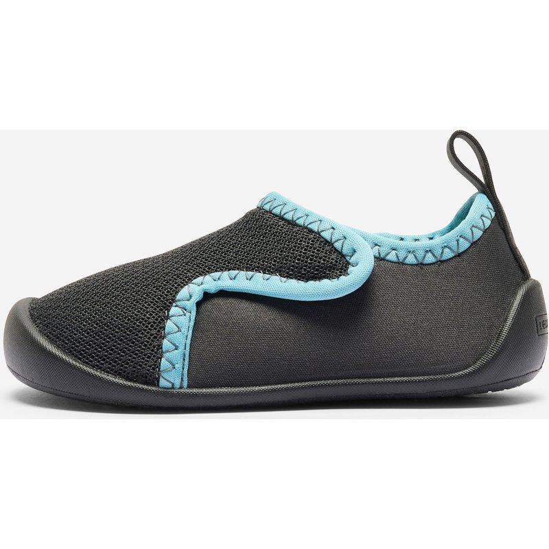 Turnschuhe Babys/Kleinkinder Klettverschluss atmungsaktiv - dunkelgrau/blau