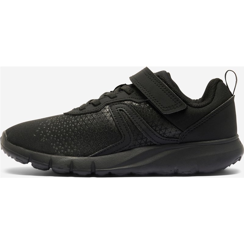 Fitnessschuhe Sneaker Kinder Klettverschluss leicht - Soft 140 schwarz
