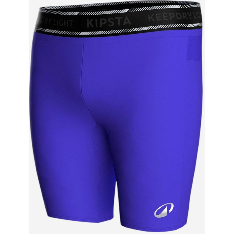 Damen/Herren Fußball Unterziehhose kurz - Keepdry Light blau