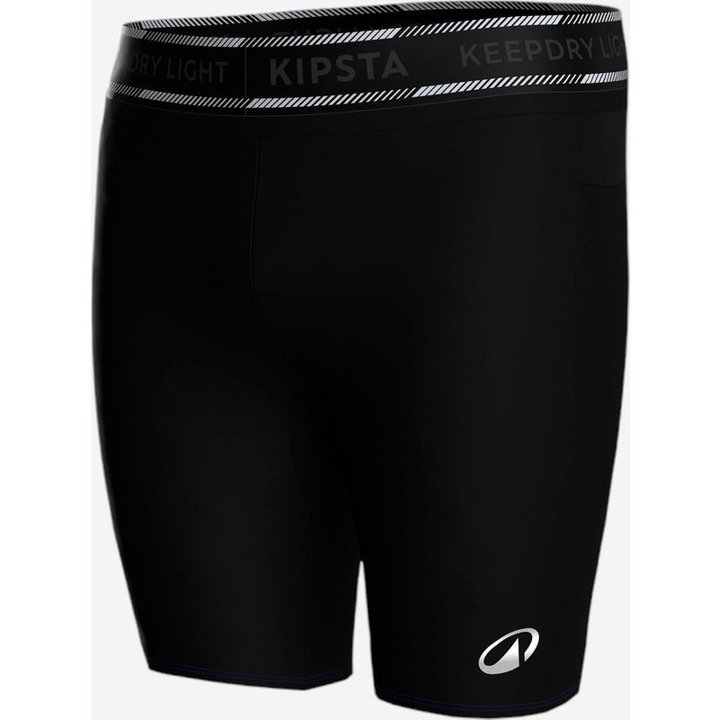 Damen/Herren Fußball Unterziehhose kurz - Keepdry Light schwarz