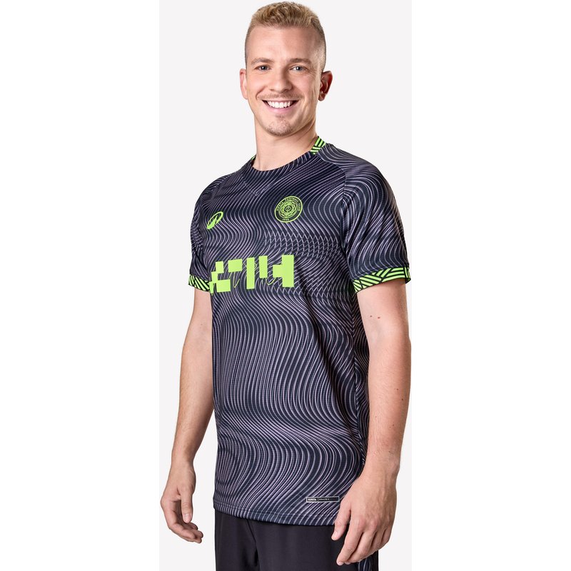 Damen/Herren Fußball Trikot - Viralto II Wavy schwarz/neongelb