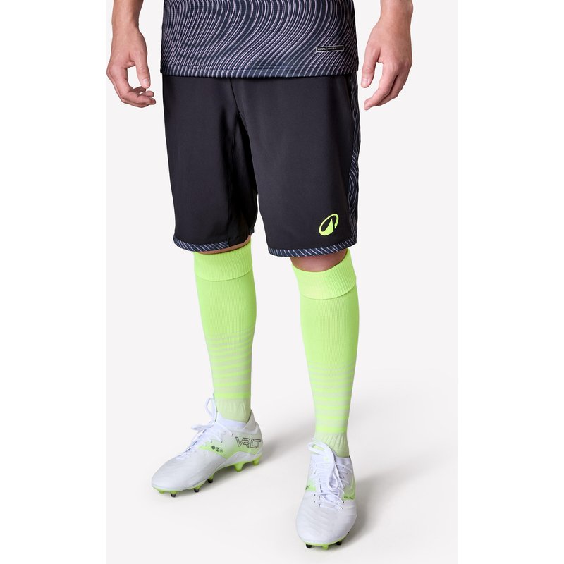 Damen/Herren Fußball Shorts - Viralto II Wavy schwarz/grau