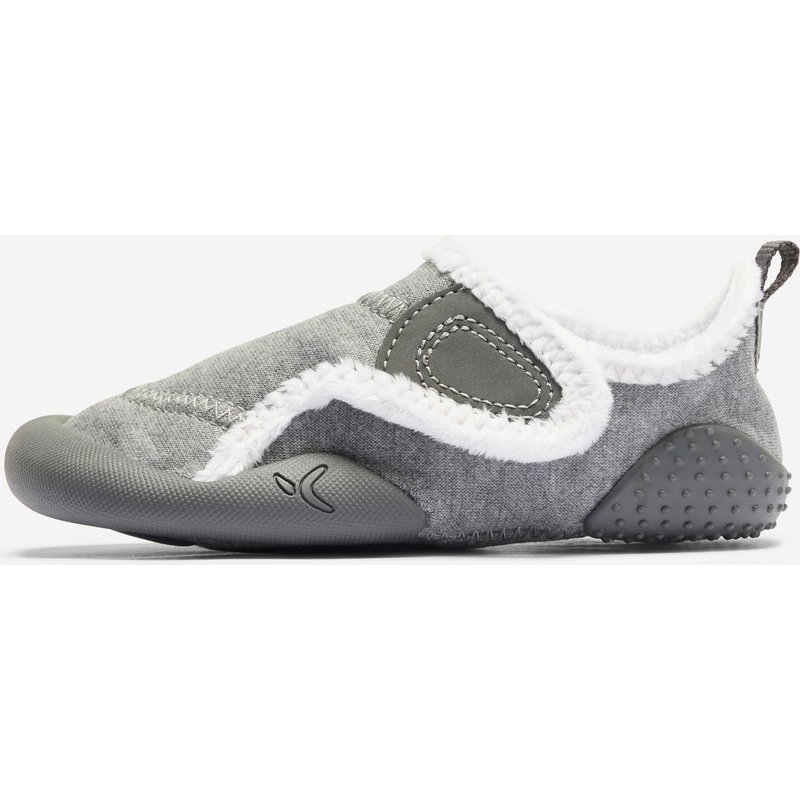 Turnschuhe Babys/Kleinkinder Klettverschluss warm - grau