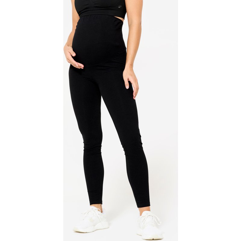 Umstandsleggings Damen bequem - schwarz