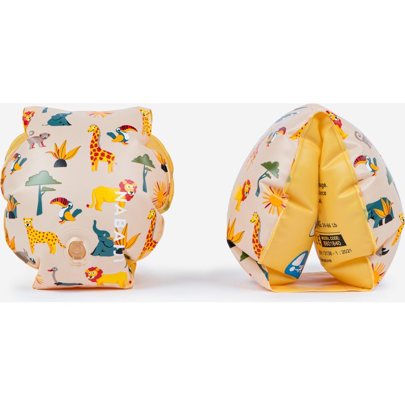 Schwimmflügel Kinder 11–30 kg - beige Savanne