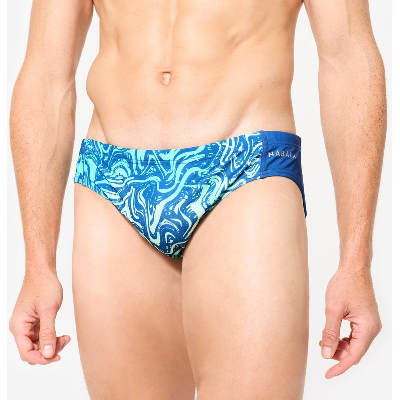 Badehose Slip Wasserball Herren - 500 All Vai türkis