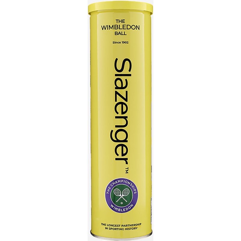 Tennisbälle - Slazenger Wimbledon All Court 4er Dose gelb