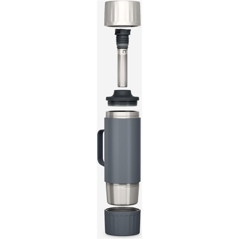 Isolierflasche Edelstahl mit Teefilter Wandern Camping - 900 1,5 l