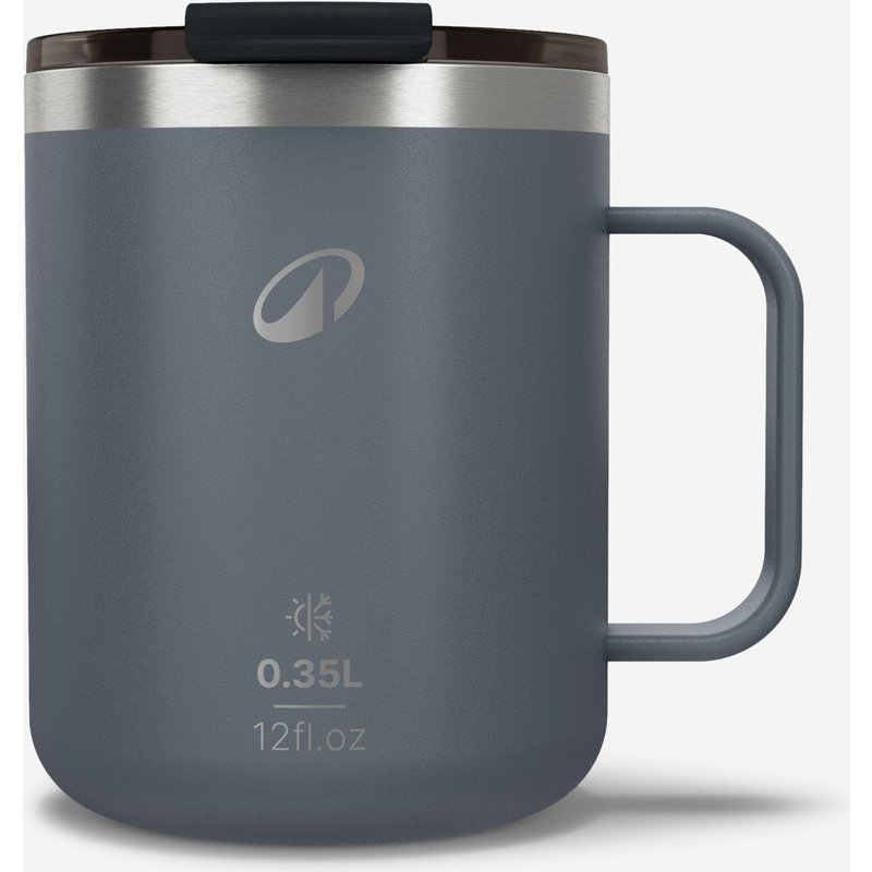 Tasse isolierend Edelstahl Camping Wandern Trekking - 900 0,35 l grau