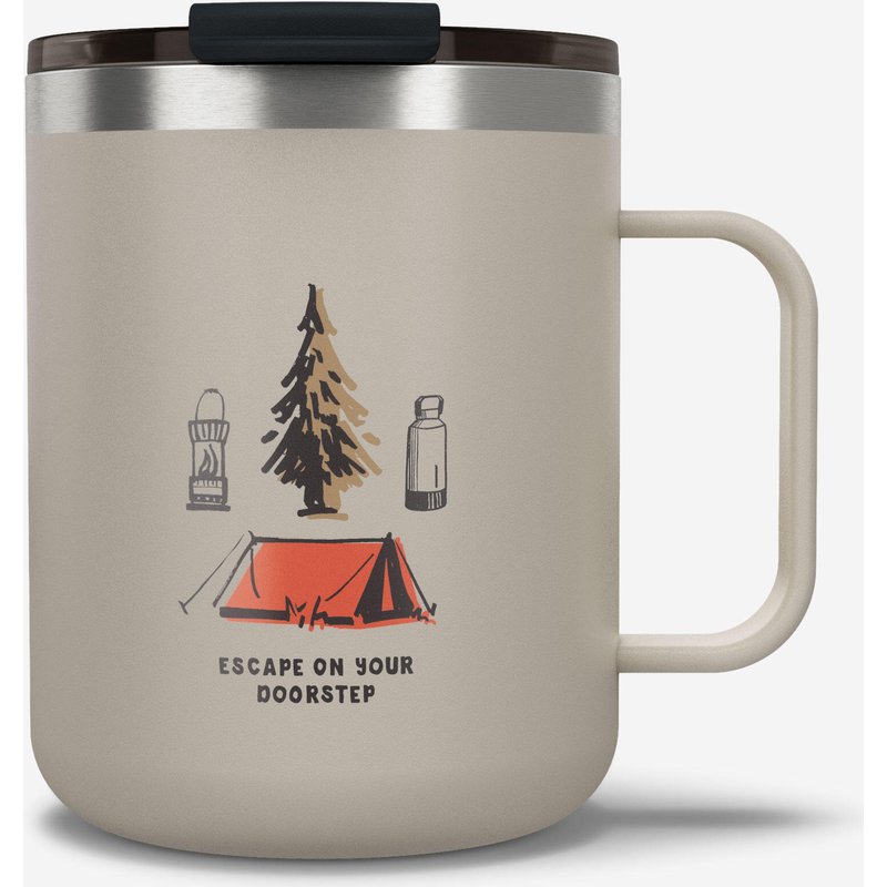 Tasse isolierend Edelstahl Camping Wandern Trekking - 900 0,35 l beige