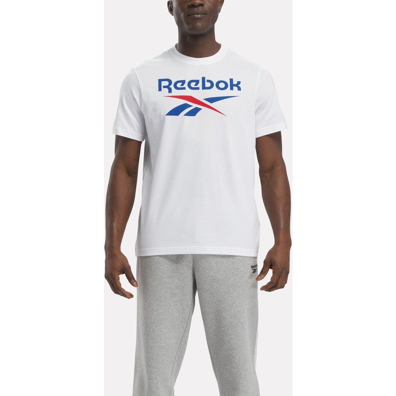 T-Shirt Herren Baumwolle Logo-Print - weiß