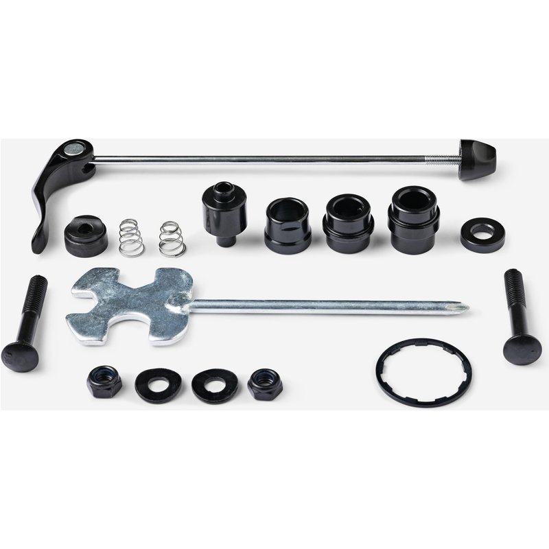 Set QR Achse Adapter Laufrad Rollentrainer Hometrainer D500 D900
