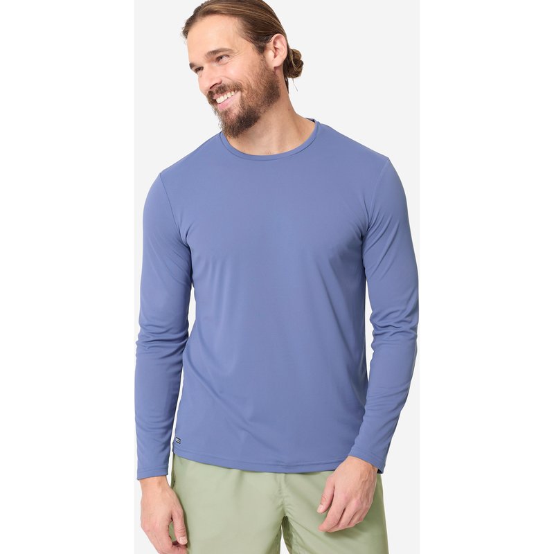 UV-Shirt Surfen Herren langarm blau