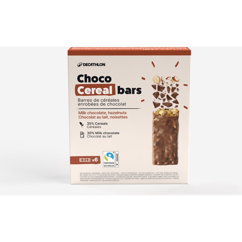 Energie Riegel Müsliriegel Haselnuss mit Überzug aus Milchschokolade × 6