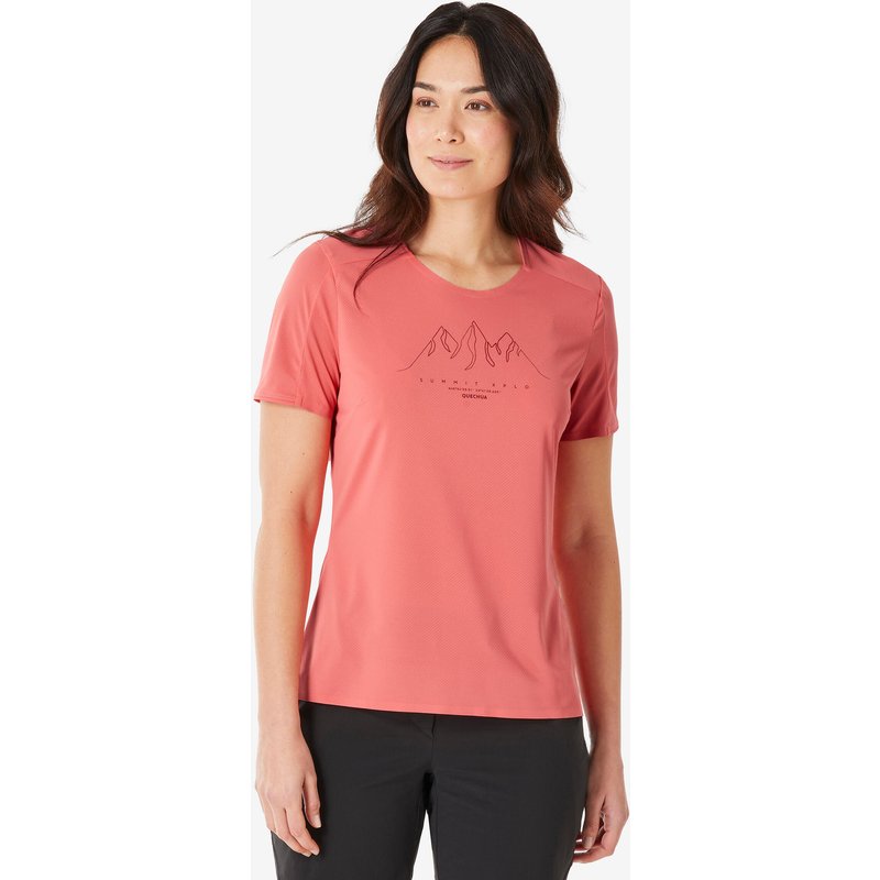 Wandershirt Damen kurzarm - MH500 rot