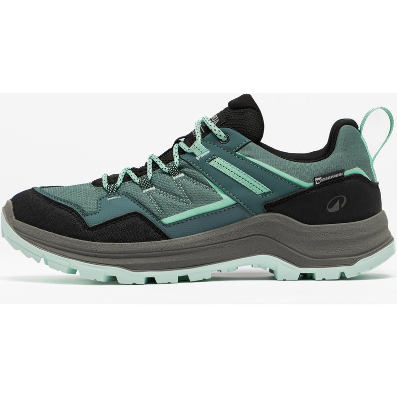 Wanderschuhe Damen wasserdicht niedrig Wandern - MH100 grün