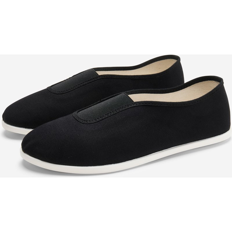 Gymnastikschuhe Damen/Herren Stoff - schwarz