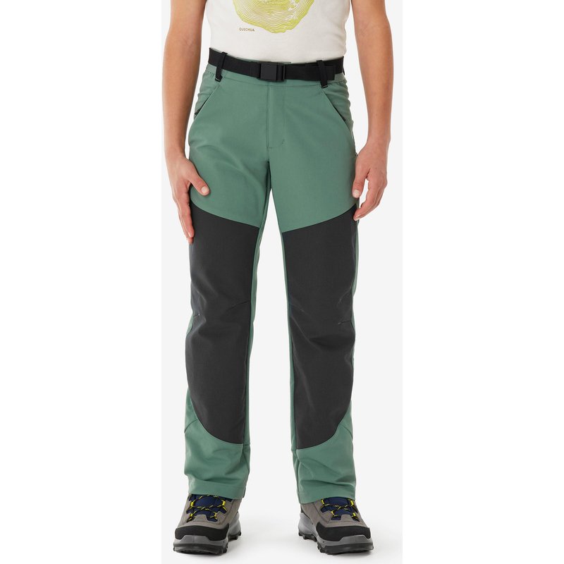 Softshellhose Kinder Größe 122–172 Wandern - MH900 grün