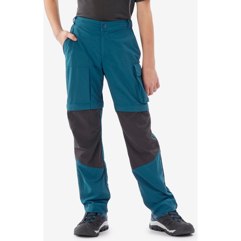Zip-Off-Hose Kinder Gr. 122–170 Wandern - MH500 blau