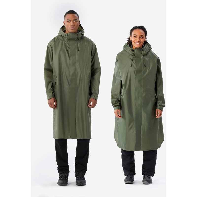 Poncho Regencape anpassbar max. 75 l Wandern - MT900 2.0 khaki