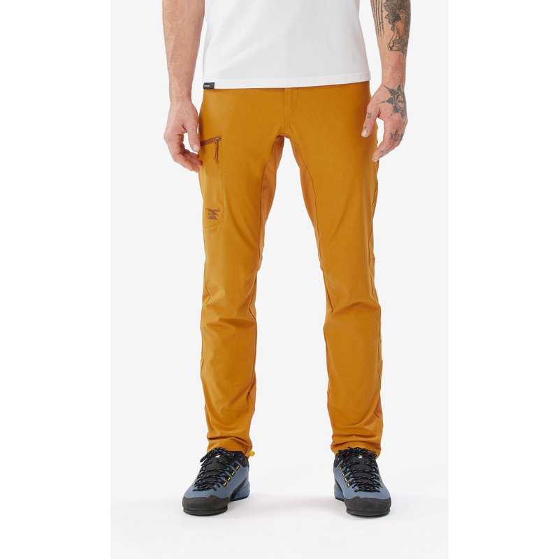 Kletterhose Fels Herren - Edge ocker