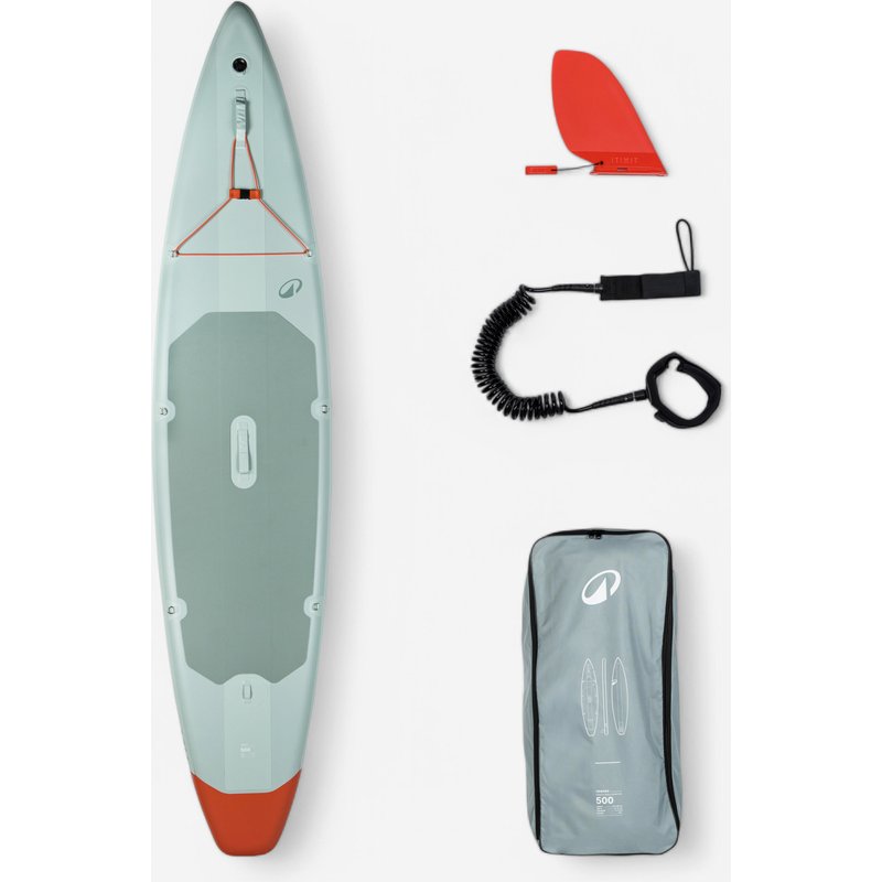 SUP-Board Stand up Paddle aufblasbar 12'6 (bis 140 kg) - Exploration 500 grün