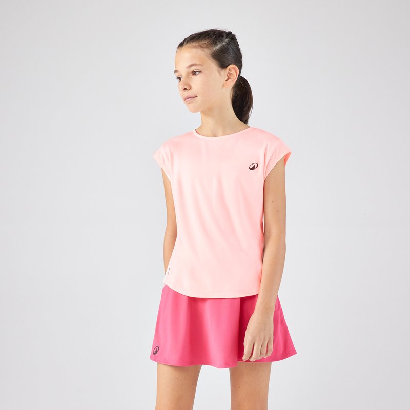 Tennis T-Shirt Mädchen TTS500 rosa