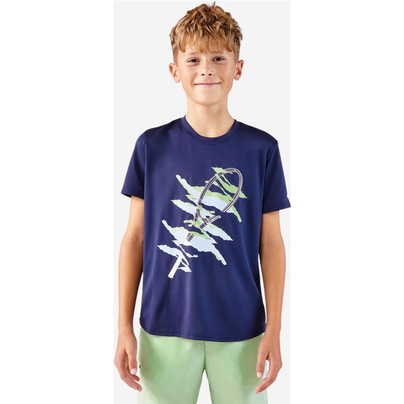 Kinder Tennis T-Shirt - TTS Essentiel Jr marineblau