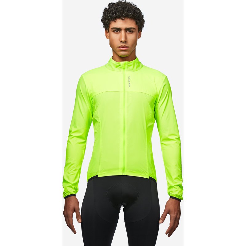 Fahrrad Windjacke Rennrad Racer Ultralight Herren gelb
