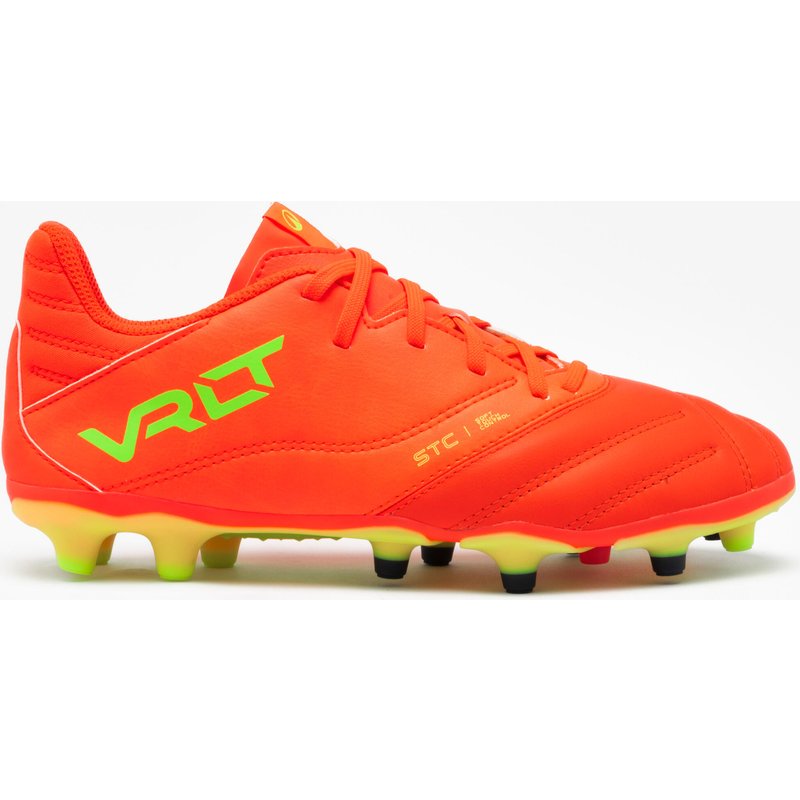 Kinder Fußball Nockenschuhe FG Leder ‒ Viralto II Acid rot