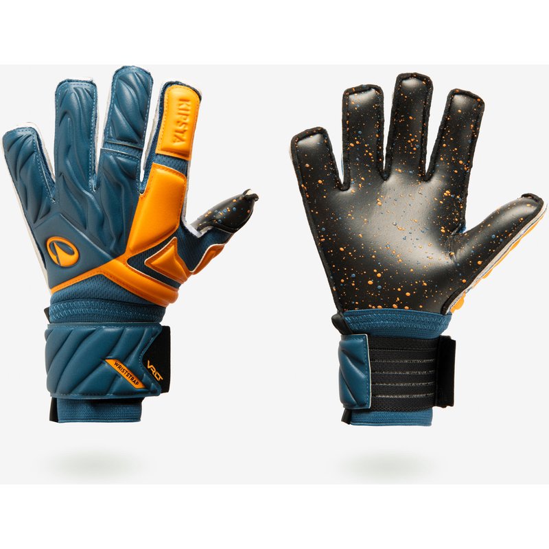 Kinder Fußball Torwarthandschuhe - Match Viralto blau/orange
