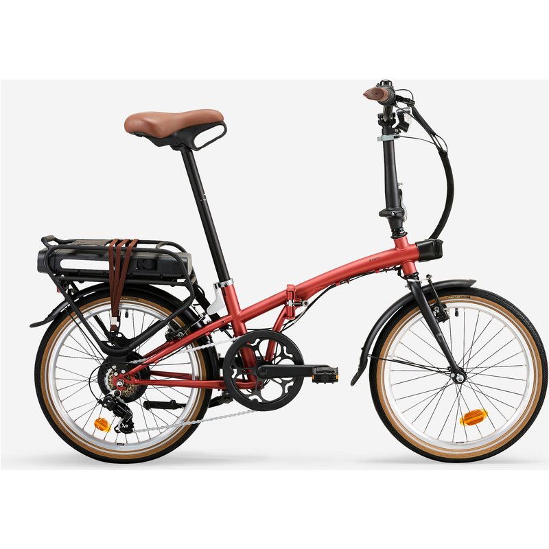 E-Bike Faltrad Klapprad 20 Zoll E-Fold 500 ziegelrot