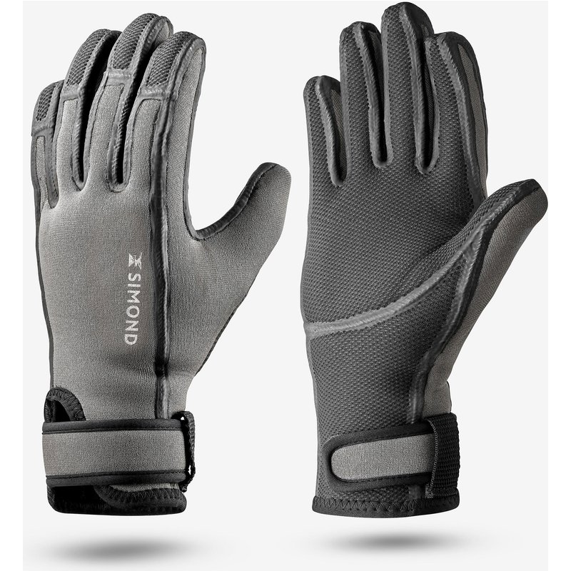 Canyoning-Neoprenhandschuhe 500 3 mm Erwachsene grau
