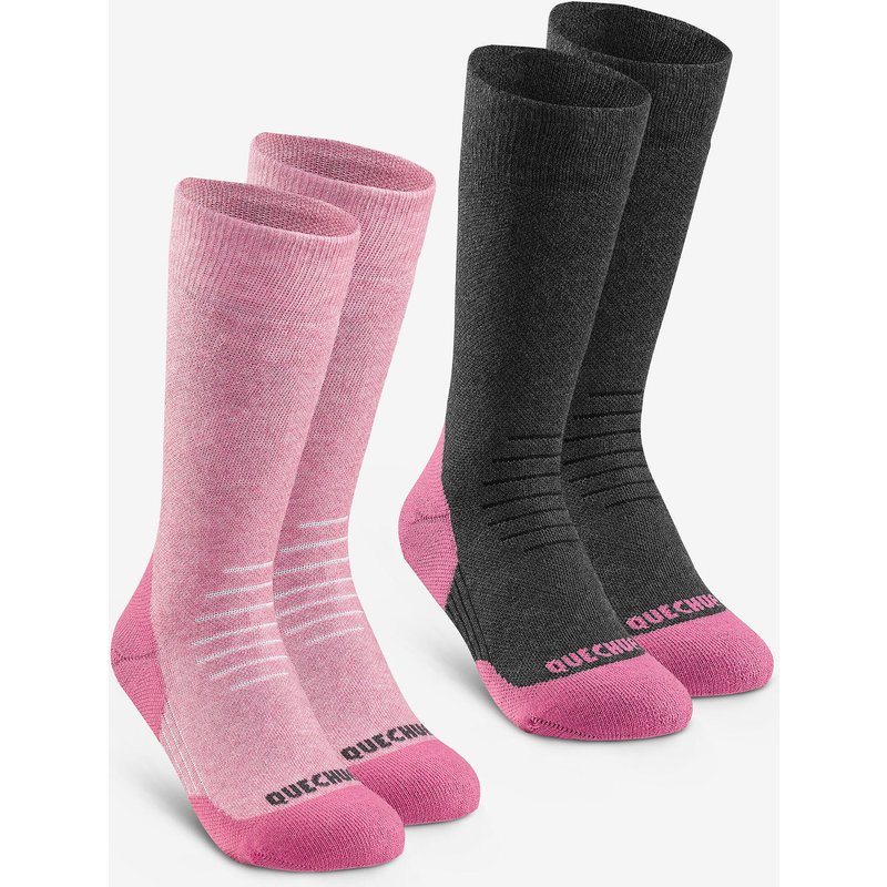 Wandersocken Kinder warm halbhoch - SH100 rosa