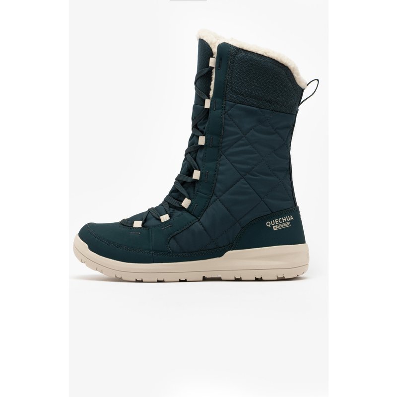 Winterstiefel Damen hoch warm wasserdicht Winterwandern - NH500 grün