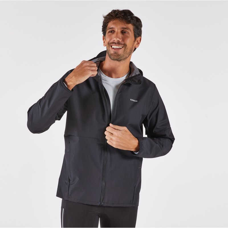 Laufjacke Herren wasserdicht - Run 100 schwarz