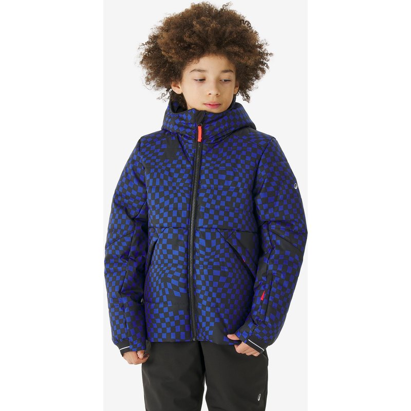 Skijacke Kinder 6 – 14 Jahre warm - 100 warm blau