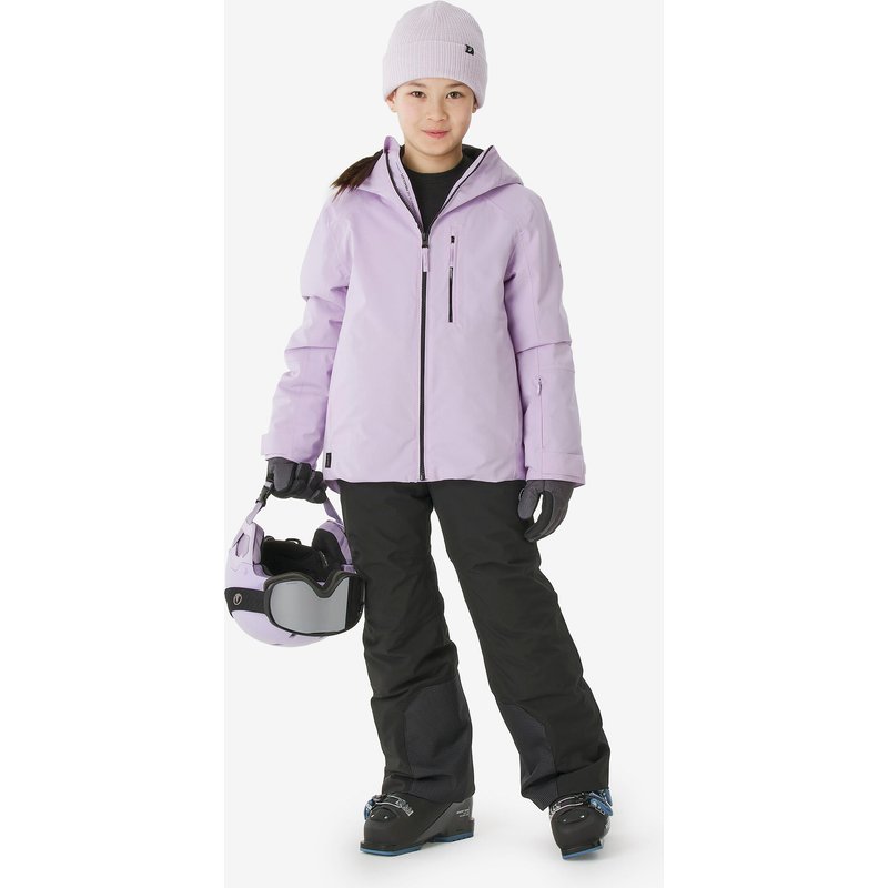Skijacke Kinder 6–14 Jahre warm wasserdicht - 500 lila