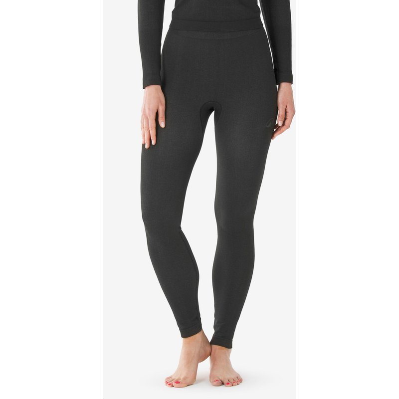 Skiunterwäsche Skiunterziehhose Damen - BL500 Seamless schwarz